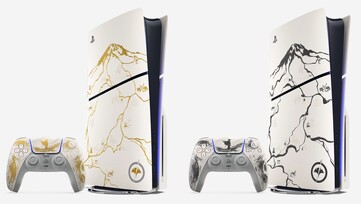 阳帝之魂》限量版 PS5 主机有金色和黑色两种颜色可供选择。(图片来源：PlayStation）