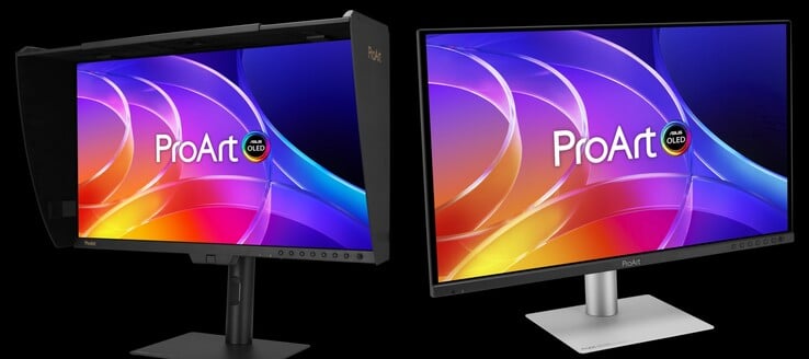 新款 ProArt 32 英寸(左)和 ProArt 29 英寸(右)。
