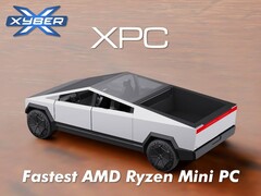 Xyber XPC Mini PC 安装在特斯拉 Cybertruck 复制品中。(图片来源：Xyber）