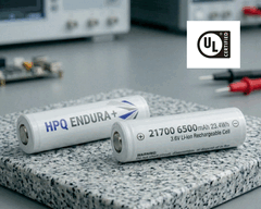 HPQ Silicons 21700 电池的容量达到 23.4 瓦时。