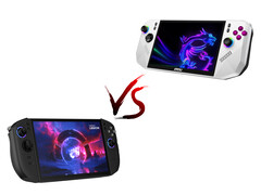 Legion Go 2 和微星 Claw A8 的官方图片。(图片来源：联想和微星 - 已编辑）