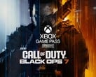 使命召唤：黑色行动 7》横幅与 Xbox Game Pass Ultimate 徽标（图片来源：动视、Xbox Gaming）