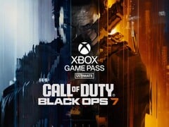 使命召唤：黑色行动 7》横幅与 Xbox Game Pass Ultimate 徽标（图片来源：动视、Xbox Gaming）