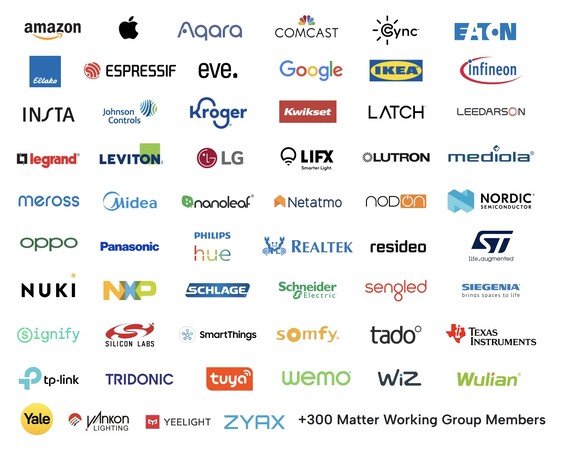 Matter 的合作伙伴包括众多制造商和平台（图片来源：CSA）