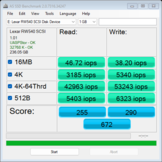 Sandisk Express：IOPS 值