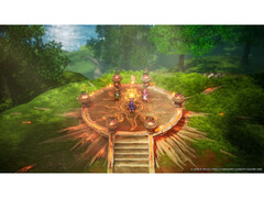 勇者斗恶龙 I 和 II HD-2D 重制版合集的截图，展示了游戏独特的艺术风格。(图片来源：Square Enix）