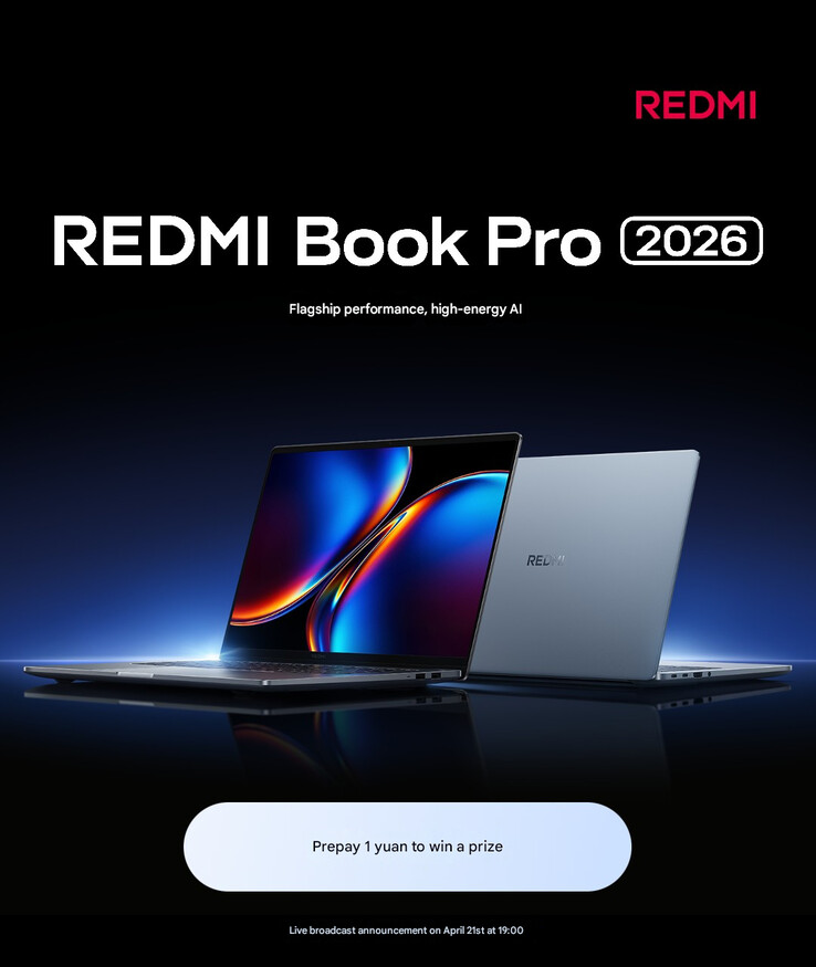 红米 Book Pro 2026 发布日期公告(机译)