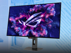 ROG Strix OLED XG32UCWMG 是更便宜的 XG32UCWG 的替代品，速度更快。(图片来源：华硕 - 已编辑）