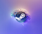 Steam 将很快允许使用人工智能生成内容的游戏。(图片来源：Milad Fakurian on Unsplash，Steam 徽标来源：Valve）