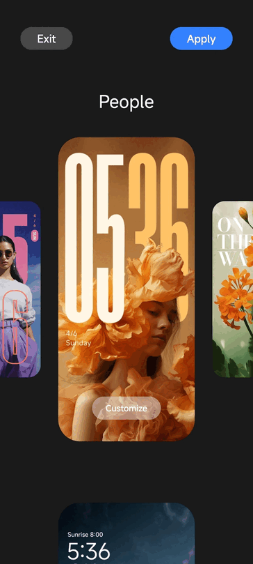 iOS 26 风格锁屏定制(图片来源:u/Square-Opportunity48 via Reddit)