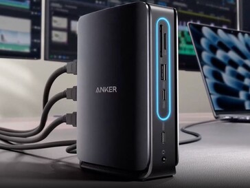 Anker Nano Docking Station（13 合 1，三显示屏，内置可拆卸集线器）。(图片来源：Anker）