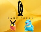Game Freak 徽标，下方为神奇宝贝（图片来源：Game Freak、任天堂美国公司，有编辑）。