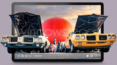 配备亚光显示屏的 Tab P12 渲染图。(来源:WindowsReport)