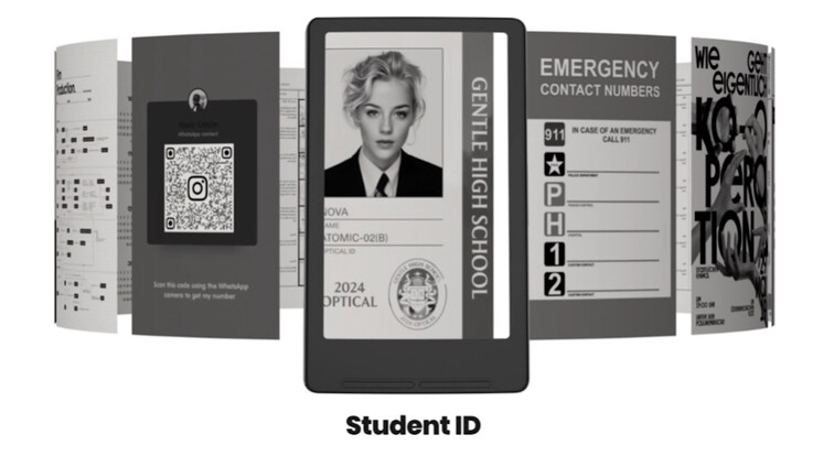 还可以显示登机牌。(图片来源：Xteink）