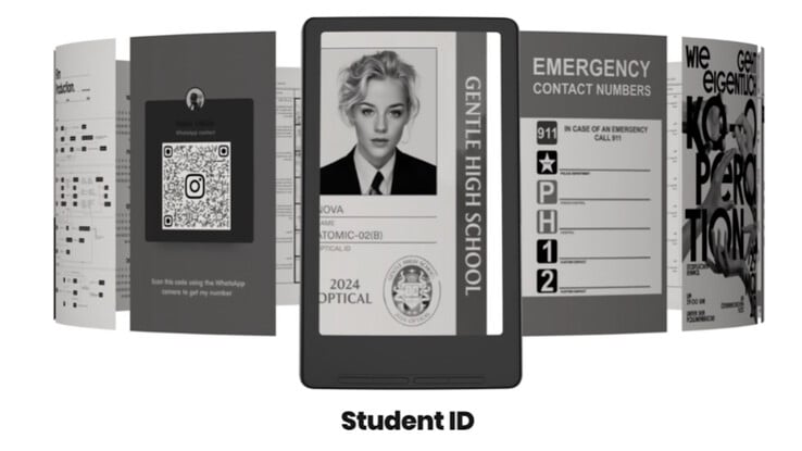 还可以显示登机牌。(图片来源：Xteink）