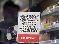 法国一家超市的网络攻击通知