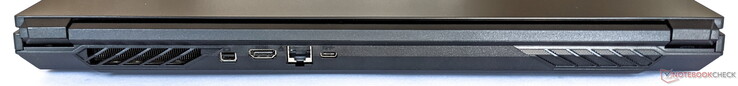 背面：1个迷你DP 1.4，HDMI，2.5千兆网络，1个USB-C 3.2 Gen 2（包括DP 1.4）。
