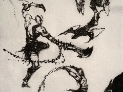 战神》中克雷多斯的最初概念图