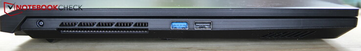 左边：电源、USB-A 3.0、USB-A 2.0