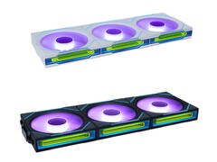 Lian Li UNI Fan SL-INF Wireless 有两种颜色可供选择，均采用无边镜面设计。(图片来源：Lian Li）