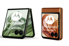 Razr 50 和 Razr 50 Ultra 看起来极为相似。(图片来源：@evleaks - 已编辑）