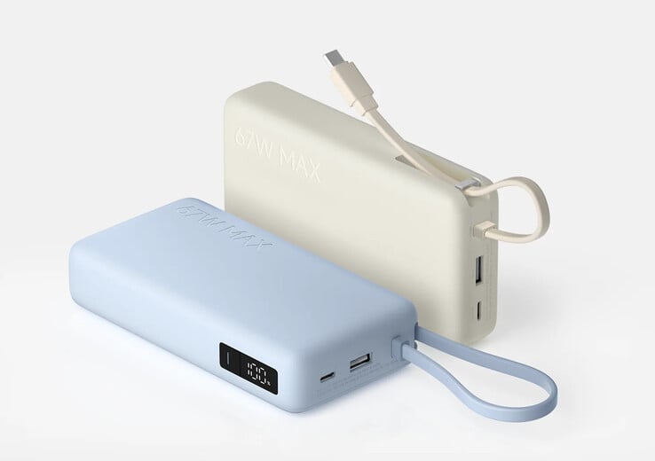 Xiaomi 67W Power Bank 20000 2027 重约 415 g,尺寸为 140 x 72 x 31.2 mm。