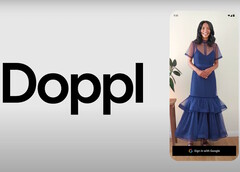 谷歌实验室的 Doppl 应用程序可让用户使用任何智能手机在虚拟现实中试穿服装。(图片来源：谷歌实验室）