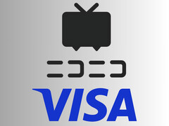 Niconico 视频共享网站和 Visa 徽标（图片来源：Niconico、Visa）