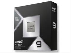 Ryzen 9 9950X3D2 CPU 的零售包装。