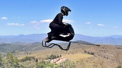 Airbike 的时速可达 102 公里。  (图片来源：Volonaut 测试视频截图）