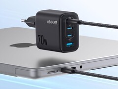 Anker 的 Zolo 充电器（70W，4 端口）（如图）已在欧洲上市。(图片来源：Anker）