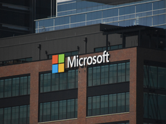 建筑物上的微软徽标/标志