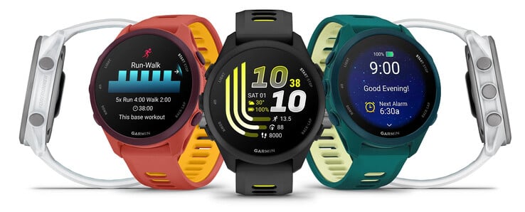 Garmin 的先行者 170 有四种颜色可供选择。