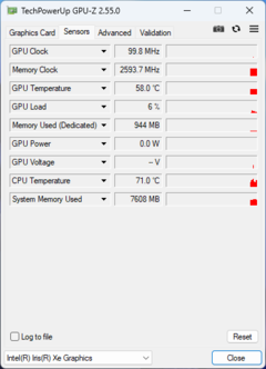 GPU-Z：英特尔 Iris Xe 图形处理器 96 EUs