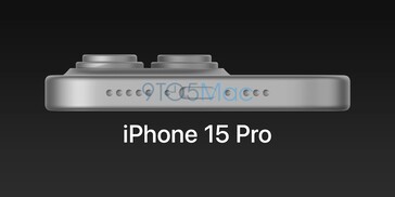 iPhone 15 Pro CAD。(图片来源：9To5Mac)
