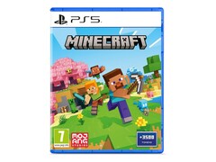PS5 Minecraft 游戏盒，封面图案为游戏中的角色（图片来源：Mojang Studios / Microsoft）