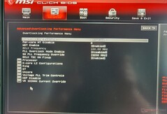 MSI Vector GP76 BIOS。超频