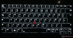 有两种亮度的背光键盘