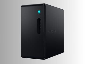 Alienware Aurora 游戏电脑正面（图片来源：戴尔）