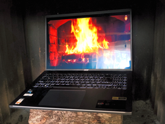 一台濒临过热的笔记本电脑
