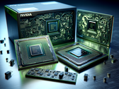 描绘 Nvidia 芯片的普通图像（图片来源：人工智能生成的图像）
