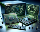 描绘 Nvidia 芯片的普通图像（图片来源：人工智能生成的图像）