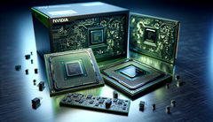 描绘 Nvidia 芯片的普通图像（图片来源：人工智能生成的图像）