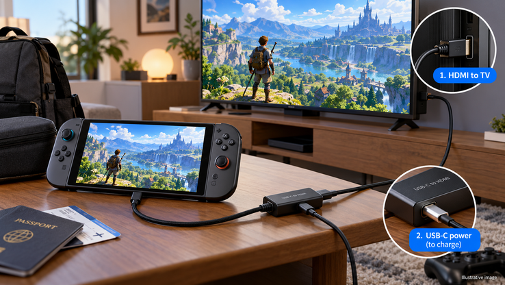 Nintendo Switch 已连接到电视