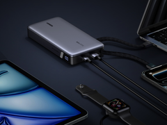 Ugreen 的新款 Nexode Power Bank(如图)电池容量为 25,000 mAh。(图片来源:Ugreen)