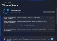 下载 Windows 11 KB5041587(图片来源:Windows Latest)