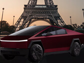 巴黎被包裹的 Cybertruck（图片：Gautier Salles @ Unsplash/编辑）