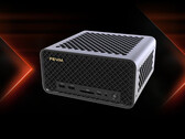 FA80G 最高可搭载 AMD Ryzen 9 9950X3D 处理器。图为：展示该迷你电脑正面的宣传图片（经编辑处理）。