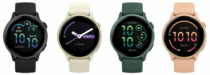 传闻中 Vivoactive 6 的四种上市颜色。(图片来源：u/JinPingXi19890604)