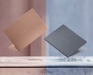 Panther Lake ZenBook 14 OLED 宣称满电状态下可提供长达 18 小时的网页浏览时间。图为展示该笔记本电脑两种配色的宣传图。